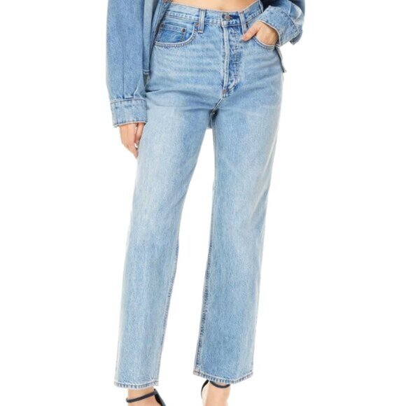 Denim Forum Aritzia The Joni High Rise Loose 29L Denim Jeans Pants US 30 - Picture 1 of 15